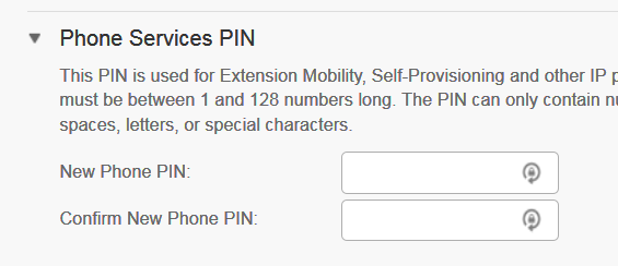 Phone Services PIN